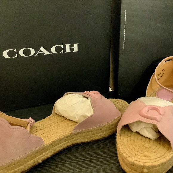 Coach sandals with espadrille sole - Picture 1 of 4